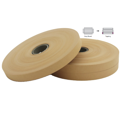 Braunes Kraftpapier Starrkarton-Eckklemmband / Papier-Eckdichtband